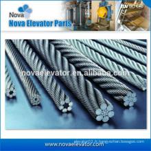 Ascenseur Lift Traction Steel Wire Rope 8 * 19S + NF